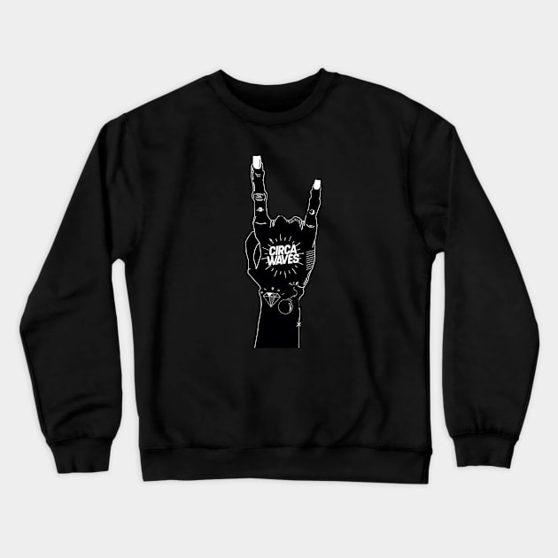 hand Crewneck Sweatshirt by move on hell